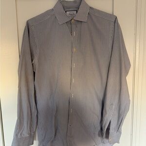 Charles Tyrwhitt Navy Striped Dress Shirt